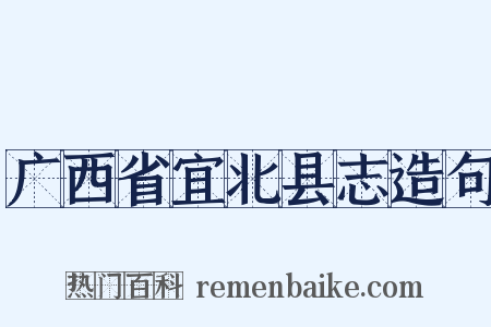 广西省宜北县志造句是什么意思的图片